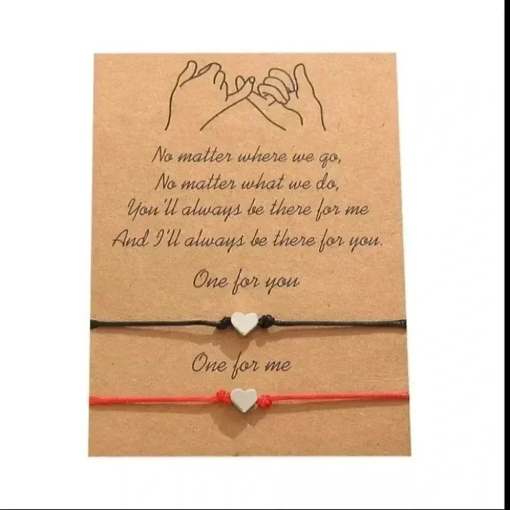 One for you one for me 2 hearts Bracelets